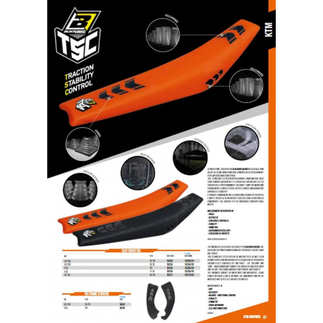 Blackbird, potah sedla, KTM SX/SXF '19-'21 (TSC) EXC '20-'21