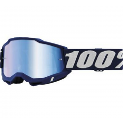 100%, MX brýle Accuri 2 Goggle DEEPMARINE - modré zrcadlové sklo GOGLE ACCURI 2, barva granátová