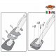 Kappa, rozšíření bočního stojanu, BMW F 650 GS / F 800 GS (08-17), F 800 GS Adventure (13-18)
