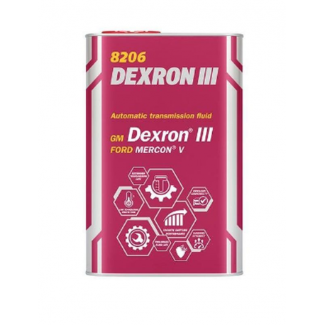 Mannol, DEXRON III AUTOMATIC PLUS - převodový olej 1L -, plechový obal (8206)