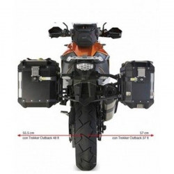 Kappa, nosiče bočních kufrů Monokey, CAM SIDE KTM 1190 Adventure / R (13-16), 1050 Adventure / 1290 Super Adventure (15-16), 10