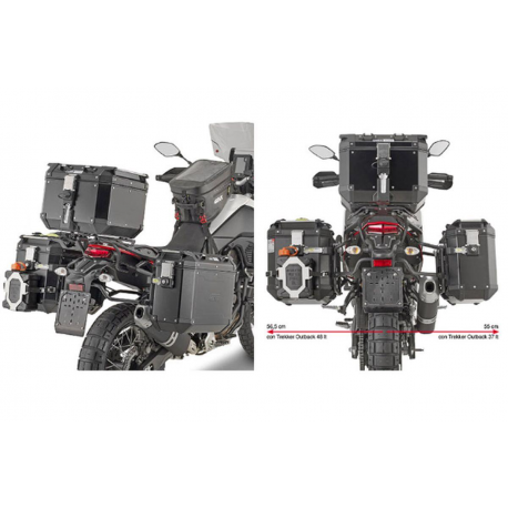 Kappa, nosiče bočních kufrů Monokey, CAM SIDE Yamaha Tenere 700 (19) - pro kufry KFR K'FORCE ALU
