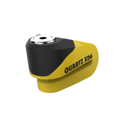 Oxford, zámek brzdového kotouče QUARTZ XD6, čep 6mm, barva žlutá/černá (starý kod: LK265)
