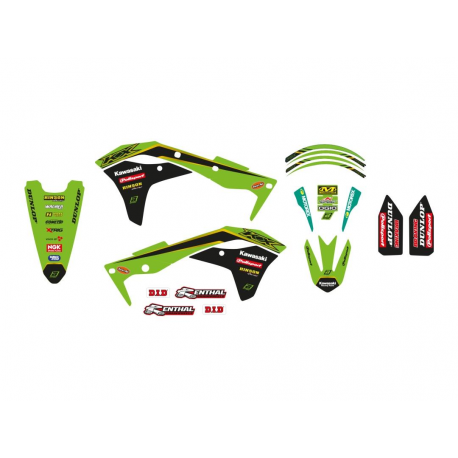 Blackbird, sada polepů, Kawasaki KXF250 '17-'20 Kawasaki RACING TEAM 2020