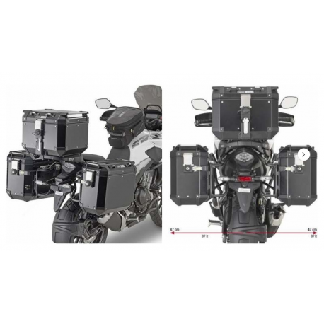 Kappa, nosiče bočních kufrů Monokey, CAM SIDE Honda CB 500 X (19-20) - pro kufry KFR K'FORCE ALU