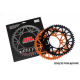 JT, rozeta 899 42 duralová RACELITE KTM SX/EXC/LC4 (91-21) (89942JT) (JTR897.42) (řetěz 520), černá barva,