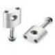 Accel, zvyšovací držáky řidítek (22,2mm) výška 33mm, se šroubem M12, černá barva