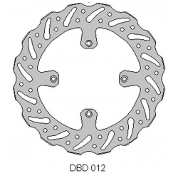 Delta Braking, přední brzdový kotouč, Kawasaki KX 125 '89-'02, KX 250 '89-02, WAVE (250X100X3mm) (4X6,5mm) (NG1761,NG137)
