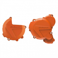 Polisport, sada krytů vík motoru (spojka+zapalování), KTM EXC/XCW TPI 250/300, HUSQVARNA TE