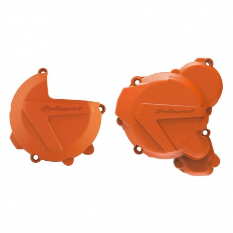 Polisport, sada krytů vík motoru (spojka+zapalování), KTM EXC/XCW TPI 250/300, HUSQVARNA TE