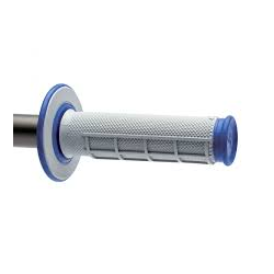 Renthal, gripy MX Dual Compound 1/2 Waffle BLUE, (dvousměs.), barva šedá/modrá