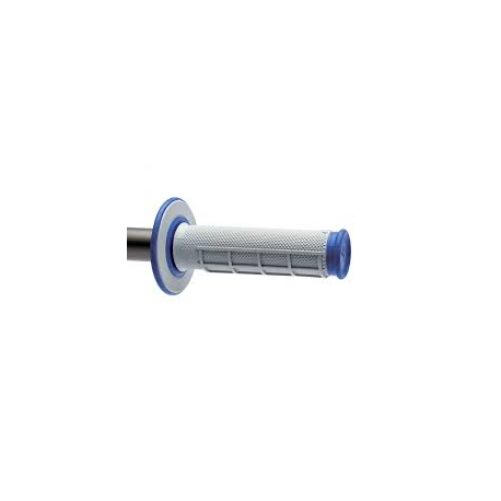 Renthal, gripy MX Dual Compound 1/2 Waffle BLUE, (dvousměs.), barva šedá/modrá