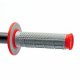 Renthal, gripy MX Dual Compound Tapered Half Waffle, (dvousměs.), barva šedá/červená