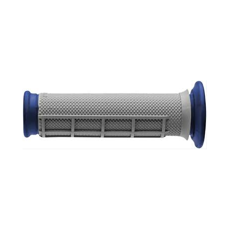 Renthal, gripy ATV KEVLAR Dual Compound Half Waffle BLUE , (dvousměs.), barva šedá/modrá