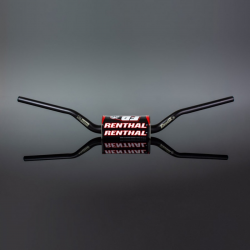 Renthal, řidítka 1,1/8" (28,6mm) MX Fatbar 36 HANDLEBAR BLACK REED/WINDHAM, černá barva s chráničem