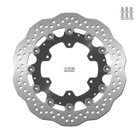 NG, přední brzdový kotouč, BMW K1100LT/RS '89-00, R100GS/R '93-94, R1100R/RT/RS '92-01 (305x118x5mm) (6X9,0mm) WAVE, plovoucí