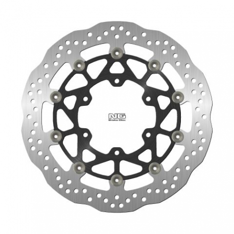 NG, přední brzdový kotouč, Suzuki GSXR ABS 1000 '17-19 (320X102X5,0mm) (6X8,5mm) WAVE plovoucí (duralový unašeč)