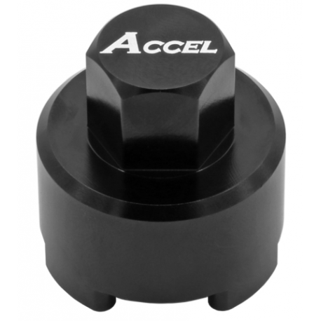 Accel, přípravek servis předních tlumičů, WP dvoukomory, nebo WP 48U AER, pro horní víčko a olejový tlumič KTM