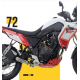 Crosspro, alu padací rámy a výztuhy chladiče, Yamaha XTZ 690 TENERE 700 (EURO 4 I EURO 5) '19 - '21, červená barva