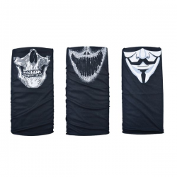 Oxford, multifunkční návlek na krk Comfy MASKS, 3 ks v balení,, černá barva/bílá