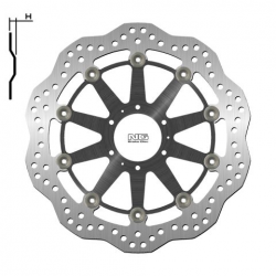 NG, přední brzdový kotouč, Honda XL 1000V 99-13, VFR CROSSRUNNER 800 '11-14 (296X62X5mm) (6X6,5mm) WAVE plovoucí