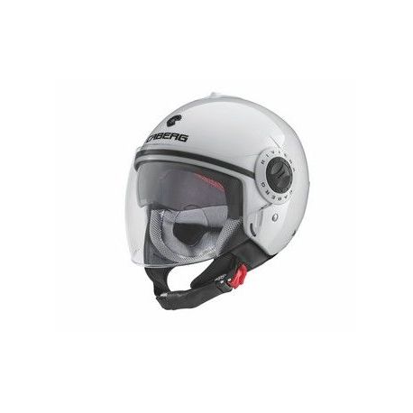 Caberg, Jet přilba, se sluneční clonou, model Riviera V3, bílá lesklá, velikost XL
