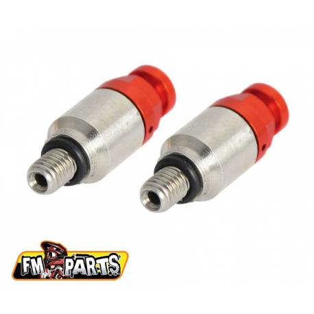 FM-Parts, odvzdušnění přední vidlice, SHOWA/KAYABA M5, červená barva