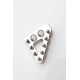 FM-Parts, koncovka brzdového pedálu (široká) KTM/Husqvarna, stříbrná barva