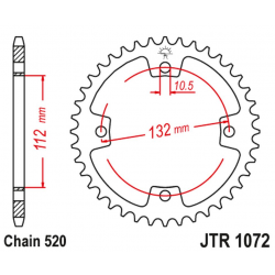 JT, rozeta 4485 36 (448536) KYMCO KXR, KXU, MAXXER, MXU 250/300 '02-'15 (řetěz 520)