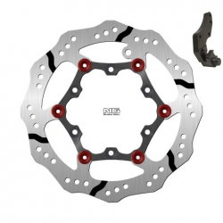 NG, brzdový kotouč, přední, GAS GAS EC 125/200/250/300 '99-15 (270X108X3mm) (6X6,5mm) Wave, plovoucí s adaptérem