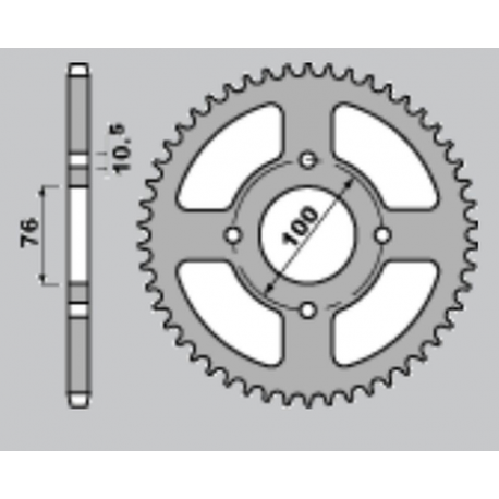 CHT, rozeta 4301 43 (430143) Suzuki LT-E LTE 250/300/500 '82-'87, LTR LT-R 500 '88-'92 , VL 250 INTRUDER '00-'04