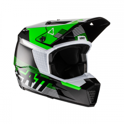 Leatt, přilba MX, model 3.5 V22, barva černá/zelená, velikost S 55-56 cm