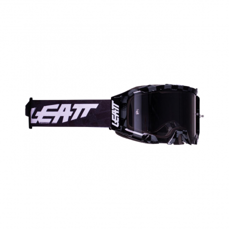 Leatt, brýle Velocity 5.5 Iriz GOGGLE BRUSHED SILVER 50% -, barva černá, zrcadlové sklo stříbrné