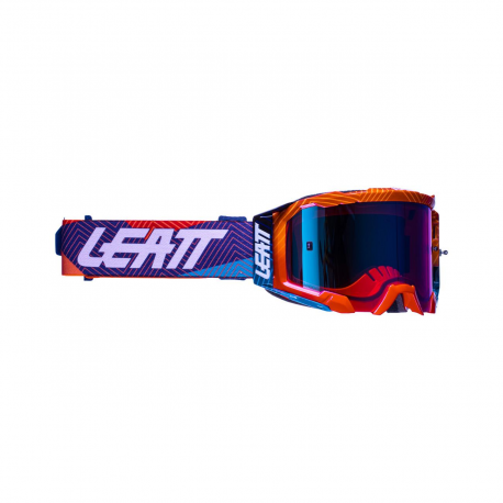 Leatt, brýle Velocity 5.5 Iriz GOGGLE NEON ORANGE BLUE UC 26% -, barva oranžová fluo/fialová/modrá