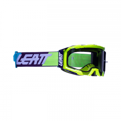 Leatt, brýle Velocity 5.5 GOGGLE NEON YELLOW LIGHT GREY 58% -, barva žlutá fluo/černá/modrá, zrcadlové kouřové sklo