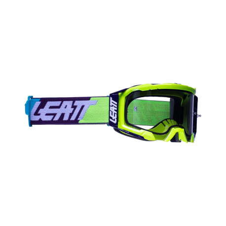 Leatt, brýle Velocity 5.5 GOGGLE NEON YELLOW LIGHT GREY 58% -, barva žlutá fluo/černá/modrá, zrcadlové kouřové sklo