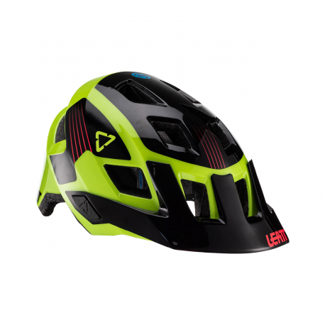 Leatt, cyklo přilba MTB Allmtn 1.0 Junior V22 Helmet LIME, barva žlutá fluo/černá, velikost XS 50-54 cm