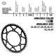 Moto-Master, ocelová rozeta Ultralight 4644 40 (464440) KTM SX 50/SX 50 MINI '02- , SX-E5 E-BIKE '19-, GASGAS MC 50 MC-E E