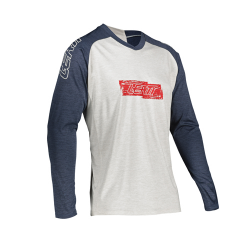 Leatt, cyklo dres MTB 2.0 Long Jersey Onyx, barva bílá/granátová, velikost XS