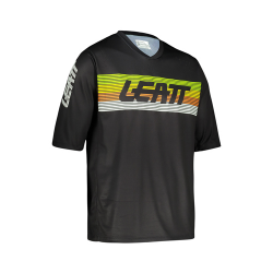 Leatt, cyklo dres MTB Enduro 3.0 Jersey Black, barva černá, velikost S