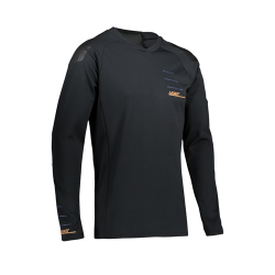Leatt, cyklo dres MTB Allmtn 5.0 Jersey Black, barva černá, velikost XS