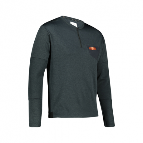 Leatt, cyklo dres MTB Trail 4.0 Jersey Black, barva černá, velikost XXL