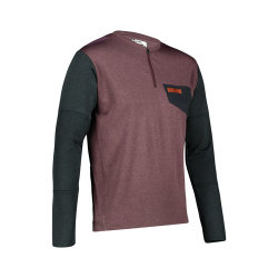 Leatt, cyklo dres MTB Trail 4.0 Jersey Malbec, barva fialová/černá, velikost M