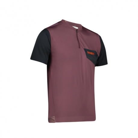 Leatt, cyklo dres MTB Trail 3.0 Jersey Malbec, barva fialová/černá, velikost XL