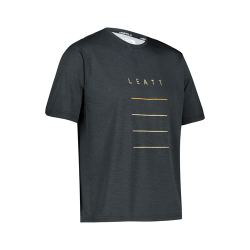 Leatt, cyklo dres MTB Trail 1.0 Jersey Black, barva černá, velikost S