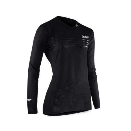 Leatt, cyklo dres (dámský) MTB Gravity 4.0 Jersey Black, barva černá, velikost M