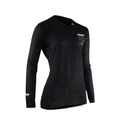 Leatt, cyklo dres (dámský) MTB Gravity 4.0 Jersey Black, barva černá, velikost XL