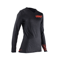 Leatt, cyklo dres (dámský) MTB Gravity 2.0 Jersey Black, barva černá, velikost M