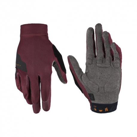Leatt, cyklo rukavice  MTB 1.0 Malbec, barva fialová, velikost S