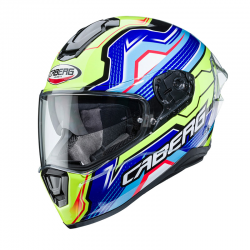 Caberg, integrální přilba, se sluneční clonou, model Drift Evo LB29 (Pinlock), černá/modrá/žlutá fluo, velikost L